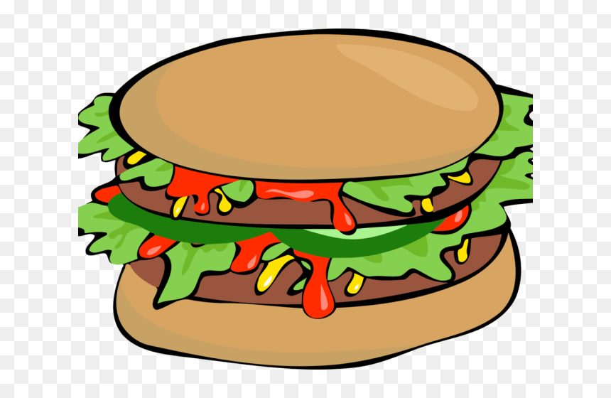 Transparent Snack Clip Art - Hamburger, HD Png Download - hamburger.png