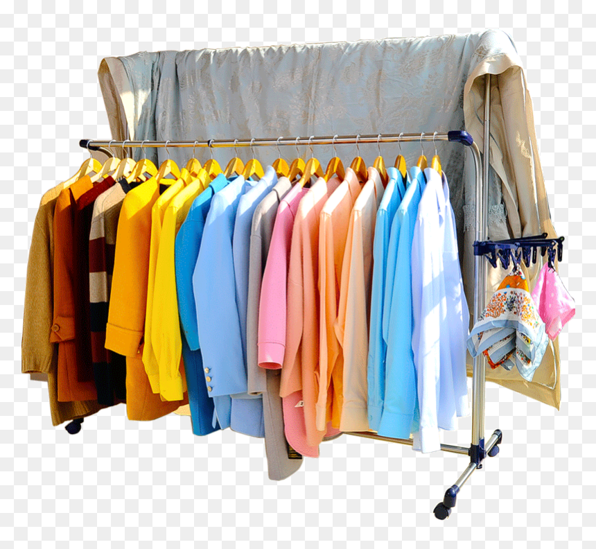 Clothes Horse, HD Png Download - clothing rack png