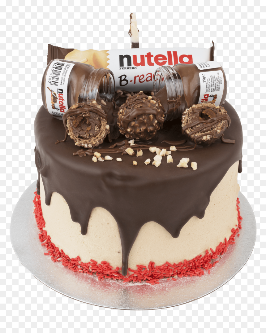 Happy Birthday Nutella Cake, HD Png Download - chocolate dripping png
