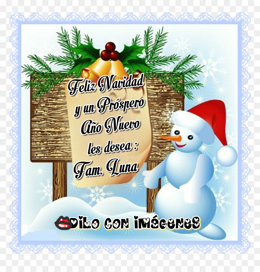 Tarjetita Para Desear Feliz Navidad Y Venturoso Año - Para Desear Feliz Navidad, HD Png Download - feliz navidad y prospero año nuevo png