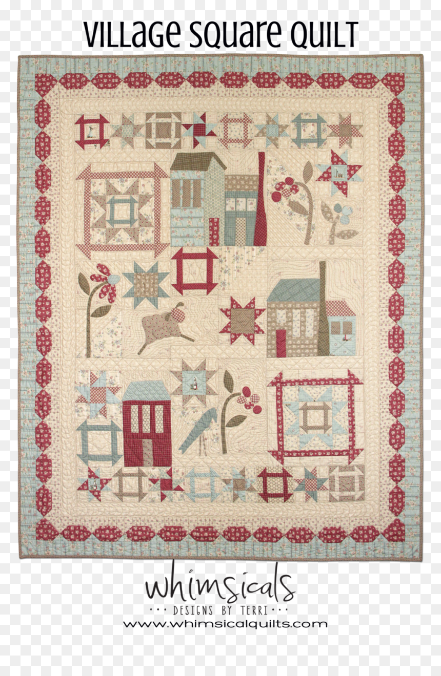 Transparent Square Pattern Png - Elm Cottage Fabric Windham, Png Download - square pattern png