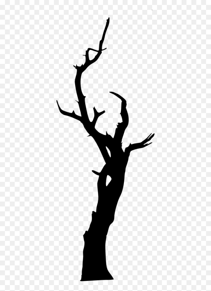 Dead Tree Silhouette - Portable Network Graphics, HD Png Download - dead tree silhouette png