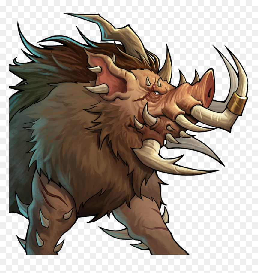 Gems Of War Wikia - Dire Boar, HD Png Download - boar png