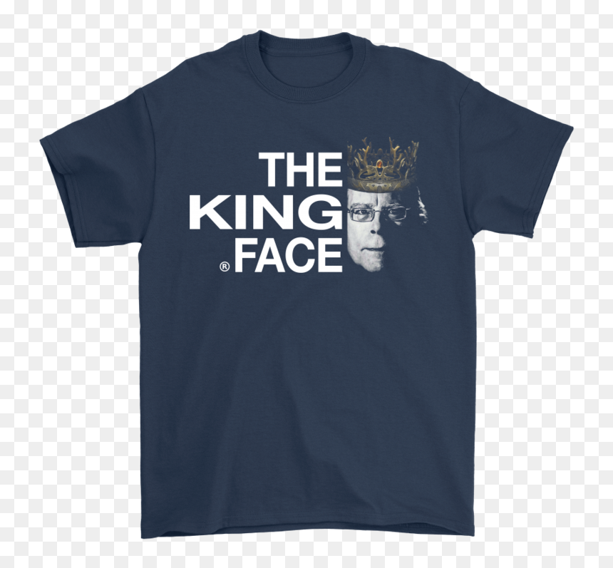 The King Of Horror Face Logo North Face Style Stephen - Science Tshirts, HD Png Download - horror face png