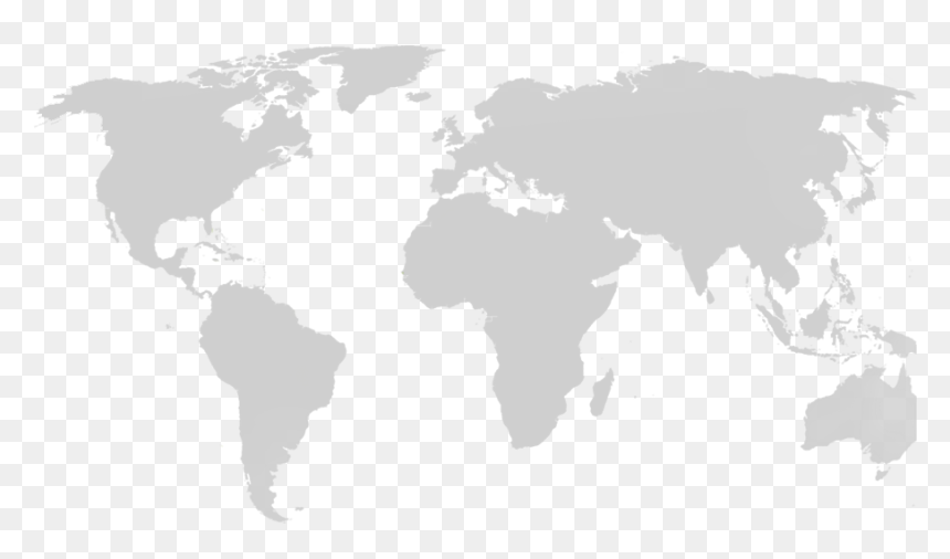 Map - Map Of The World Minimalistic, HD Png Download - golfer silhouette png