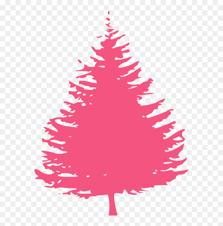 Pine Tree Clipart Black And White, HD Png Download - pine tree vector png