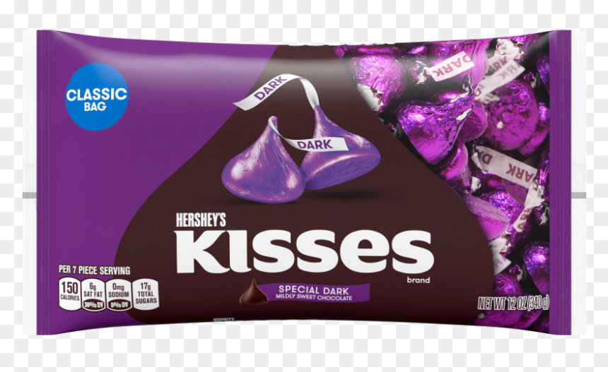 Hershey Kiss Dark Chocolate Singapore, HD Png Download - hershey kisses png