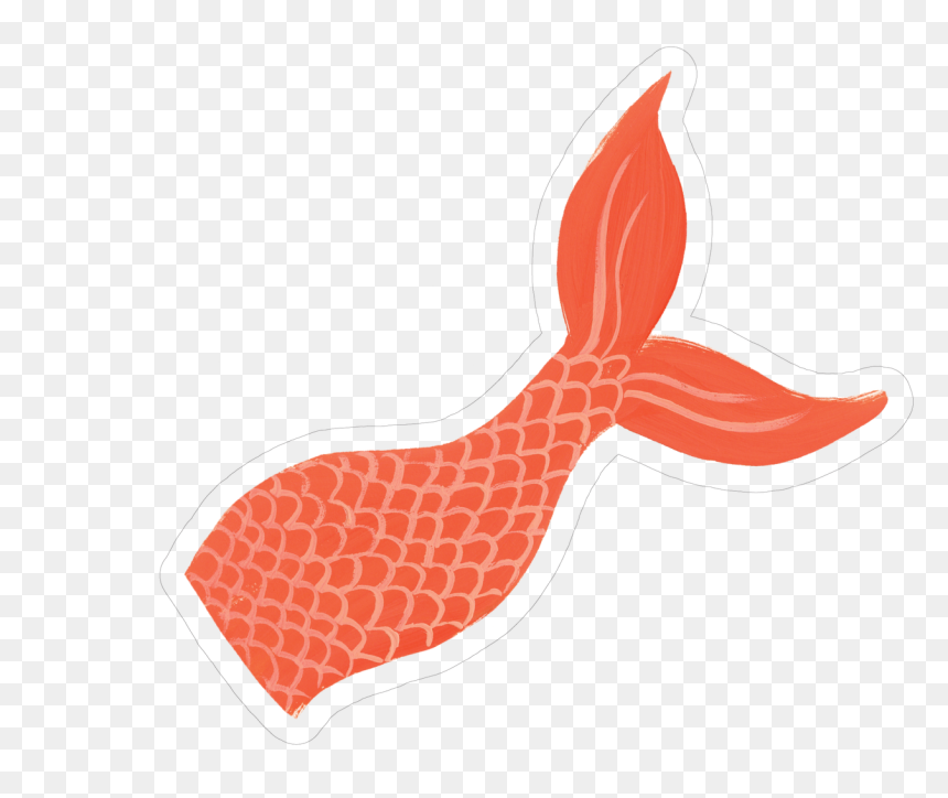 Mermaid Tail Print & Cut File - Illustration, HD Png Download - mermaid tail silhouette png