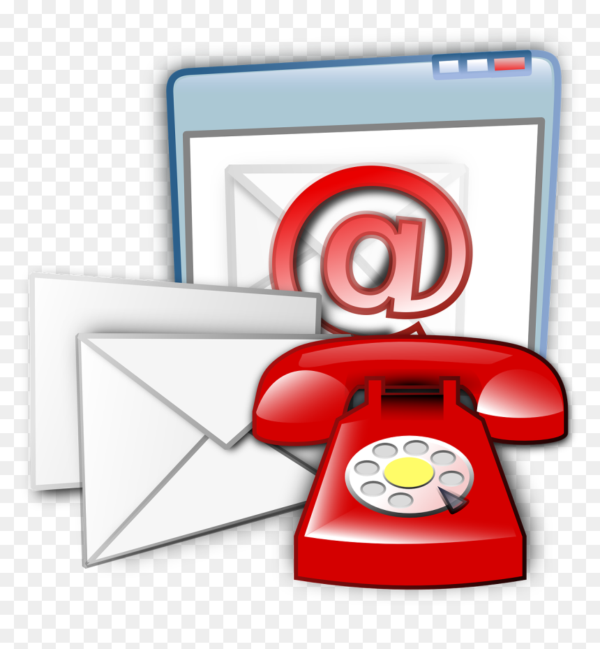 Contacts Clipart, HD Png Download - office phone png