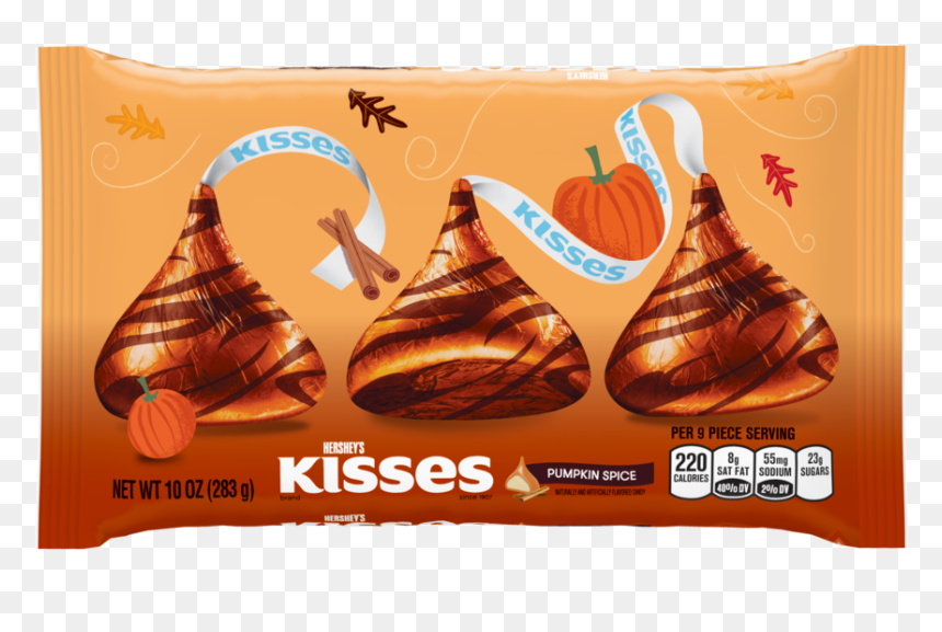 Pumpkin Spice Hershey Kisses, HD Png Download - hershey kisses png