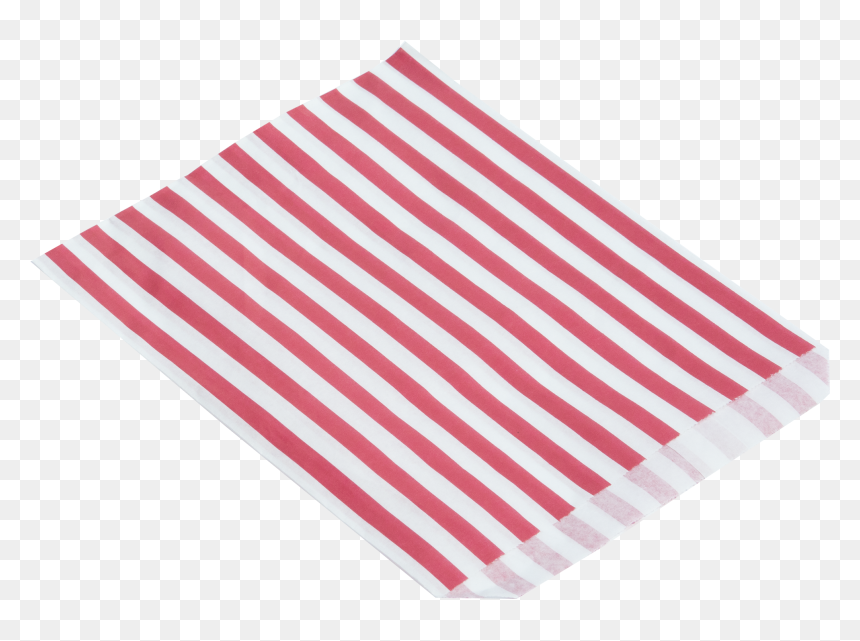 1000 7″ X 9″ Red & White Stripe Paper Bags - Scarf, HD Png Download - white stripe png