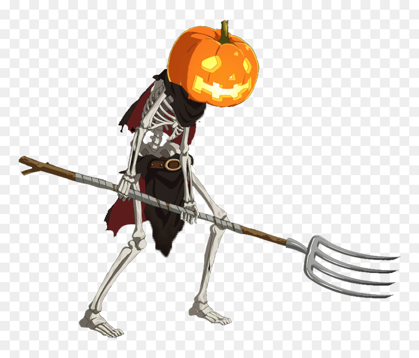 Skeleton With Pumpkin Head , Png Download - Fate Grand Order Skeleton, Transparent Png - pumpkin head png