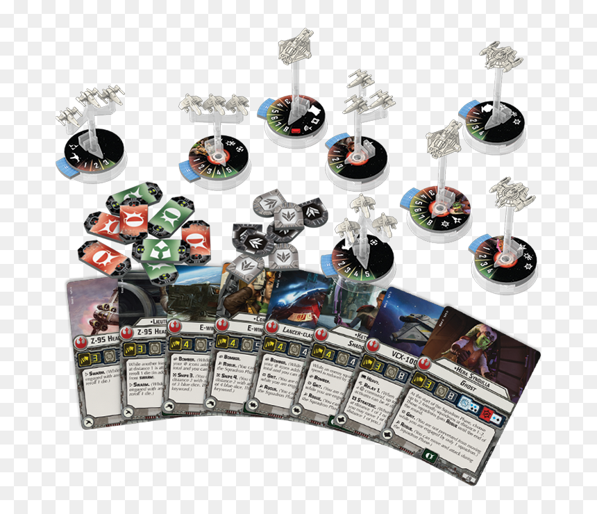Star Wars Armada Rebel Fighter Squadrons Expansion, HD Png Download - star wars rebel symbol png