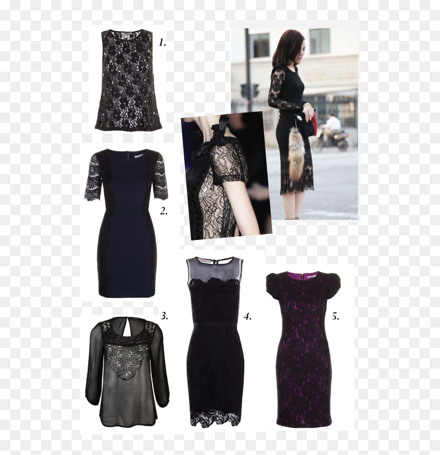 Little Black Dress, HD Png Download - lace trim png