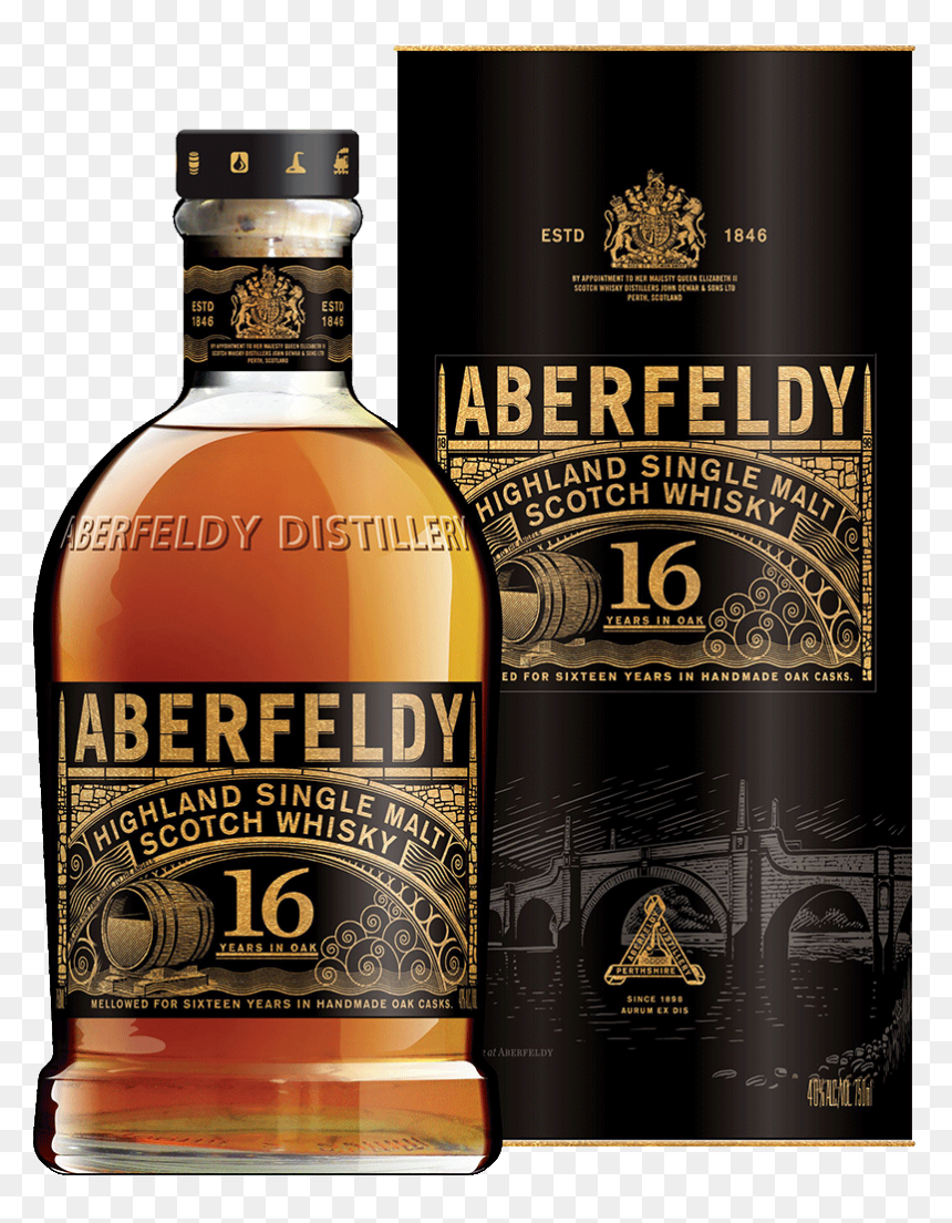 Aberfeldy 16 Year Old Highland Single Malt Scotch Whisky - Aberfeldy 16 Yo Price, HD Png Download - scotch png