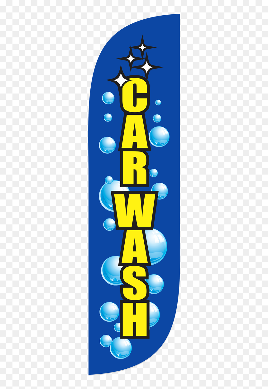 5ft Car Wash Feather Flag Bubbles, HD Png Download - car wash bubbles png