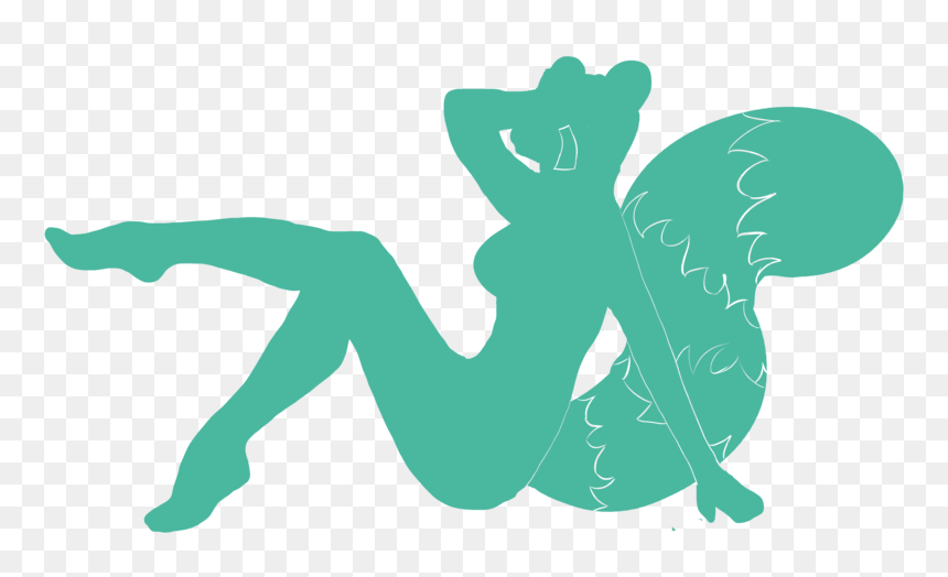 Female Red Panda, HD Png Download - mermaid tail silhouette png
