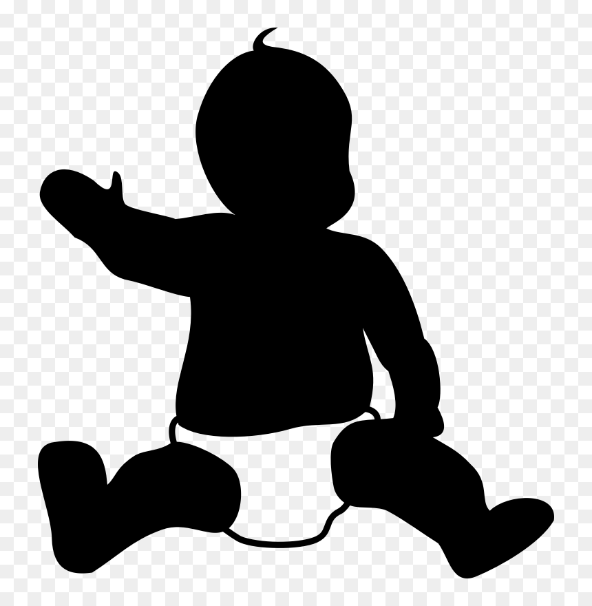 Infant Child Diaper Clip Art, HD Png Download - baby vector png
