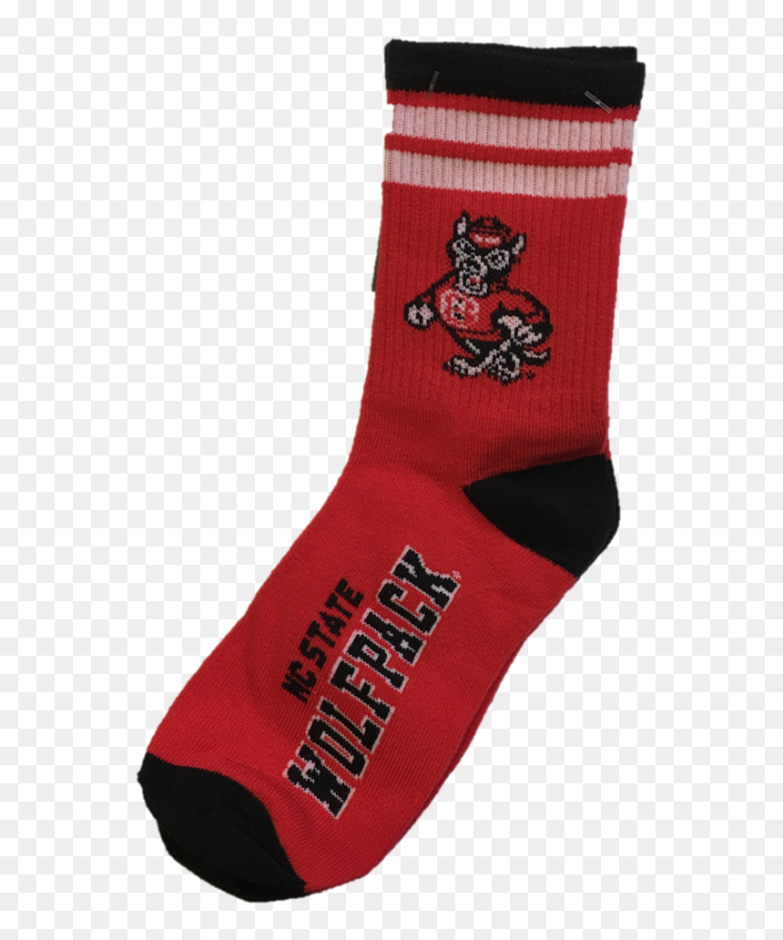 Nc State Wolfpack Youth Red And White Stripe Socks - Sock, HD Png Download - white stripe png