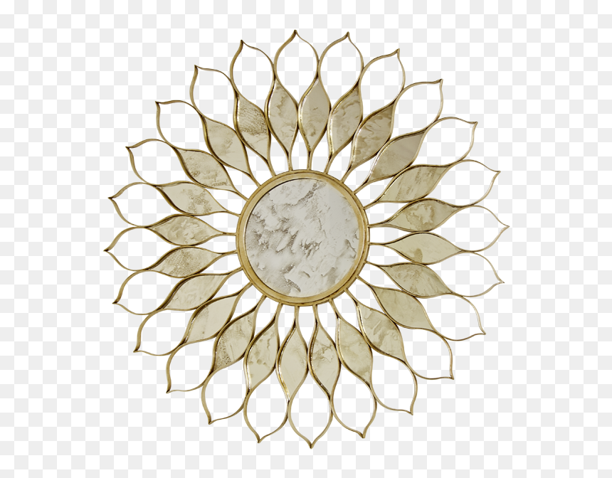Daisy Gold Mirror - Gurbani Healing, HD Png Download - gold mirror png