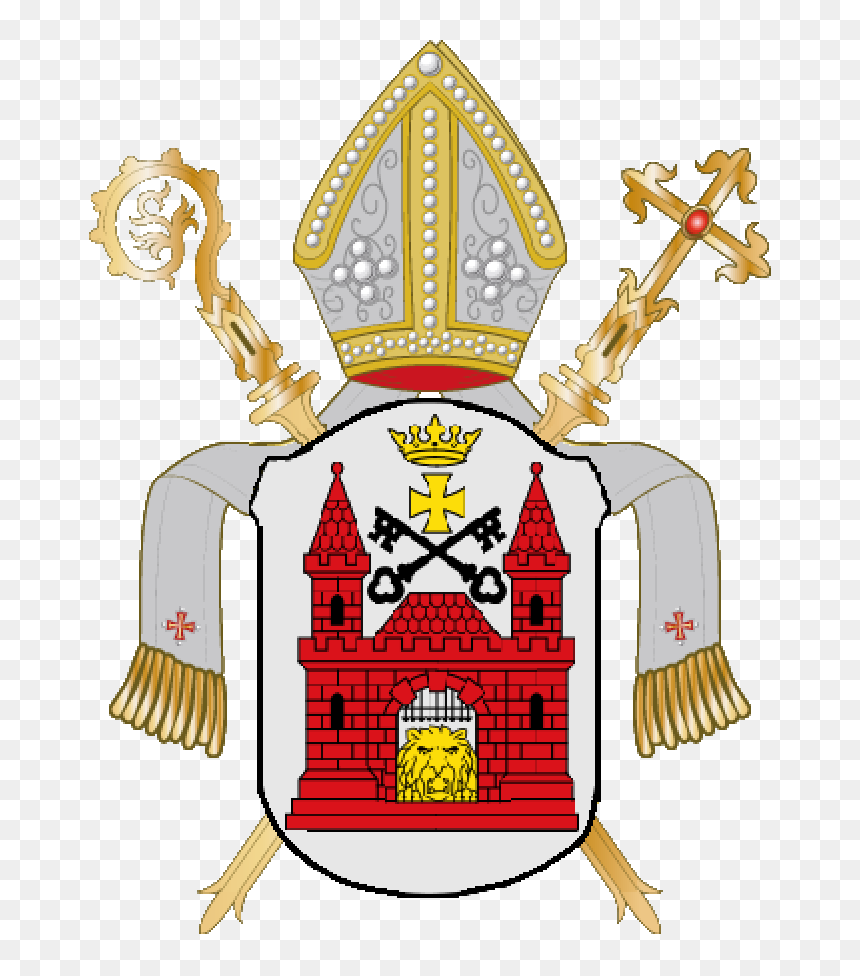 Coat Of Arms Of The Archbishopric Of Riga - Roman Catholic Diocese Of Speyer, HD Png Download - coat of arms template png