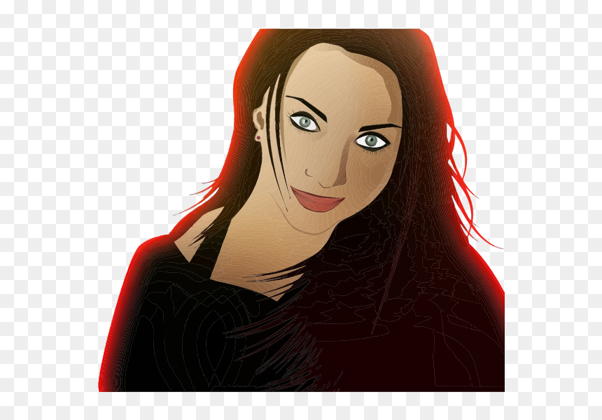 Female Glamour Portrait 2nd Attempt - Donna Occhi Grigi Cartoni, HD Png Download - glamour png