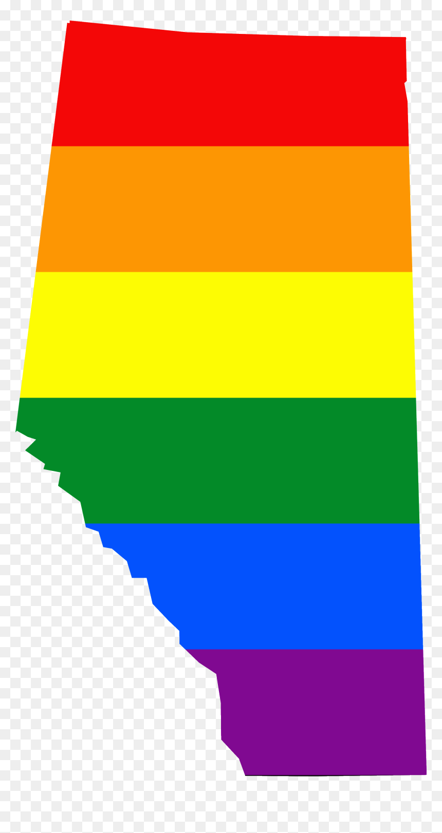 Lgbt Flag Map Of Alberta - Flag Map Of Alberta, HD Png Download - canada map png