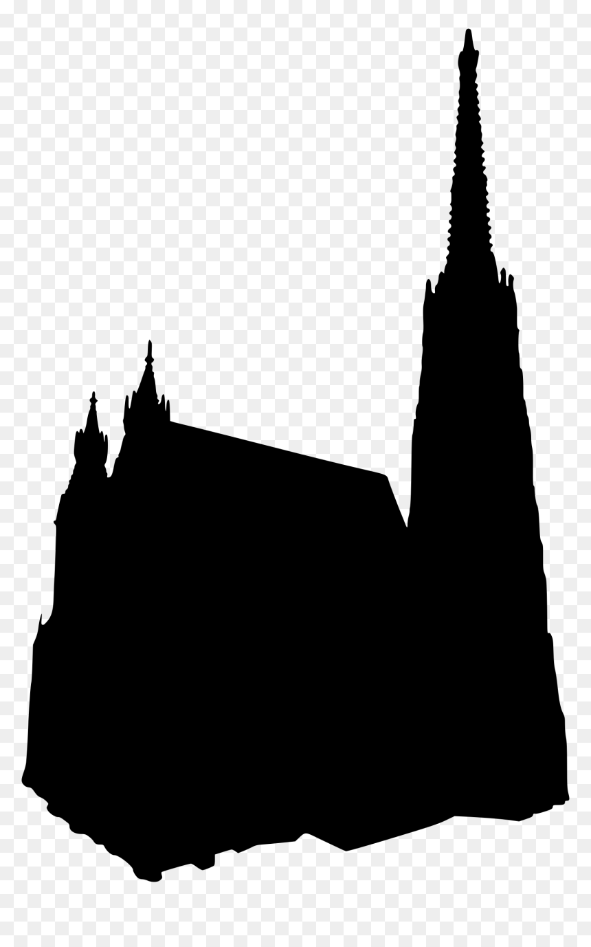 Stephansdom Vienna Clip Arts - Stephansdom Png, Transparent Png - worship silhouette png