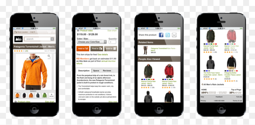 Our Redesigned Rei Mobile Webpage, With Several New - Iphone, HD Png Download - webpage png