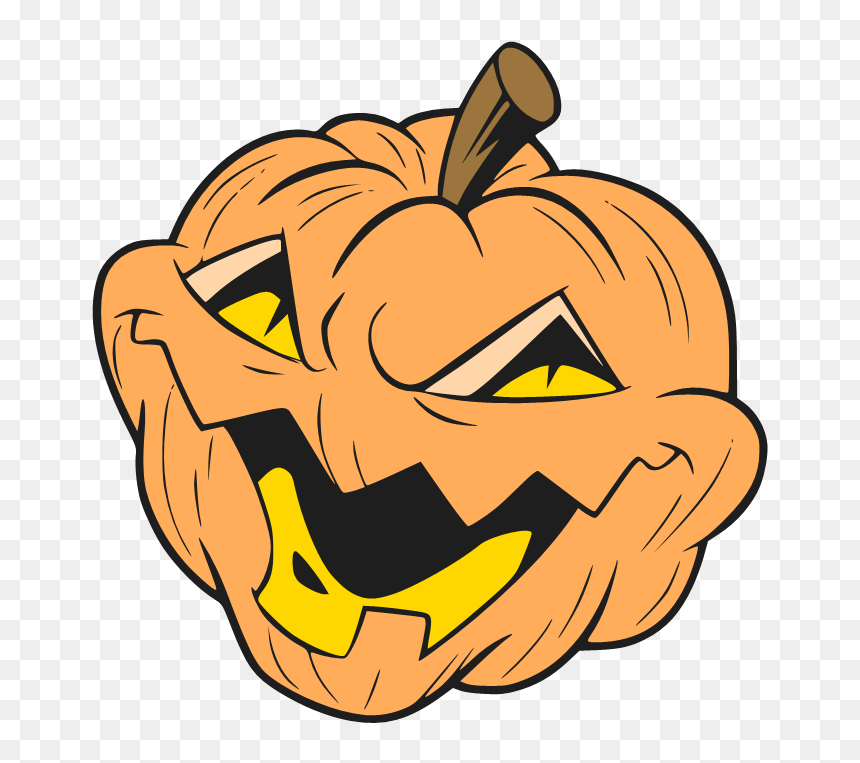 Jack O Lantern Clip Art, HD Png Download - pumpkin head png