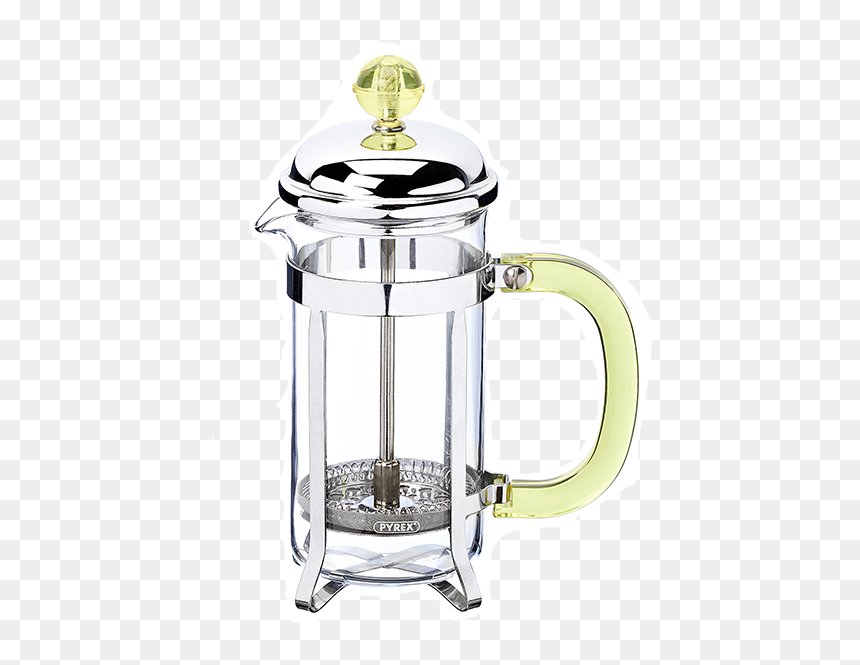 Bistrot Tea Maker- Yellow Handle - French Press, HD Png Download - pyrex png