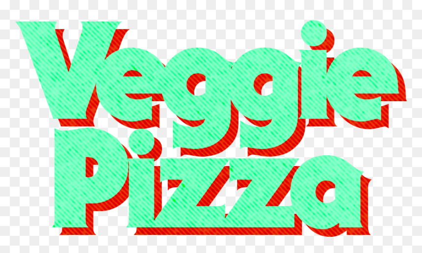 Veggiepizza-lettering, HD Png Download - pizza steve png