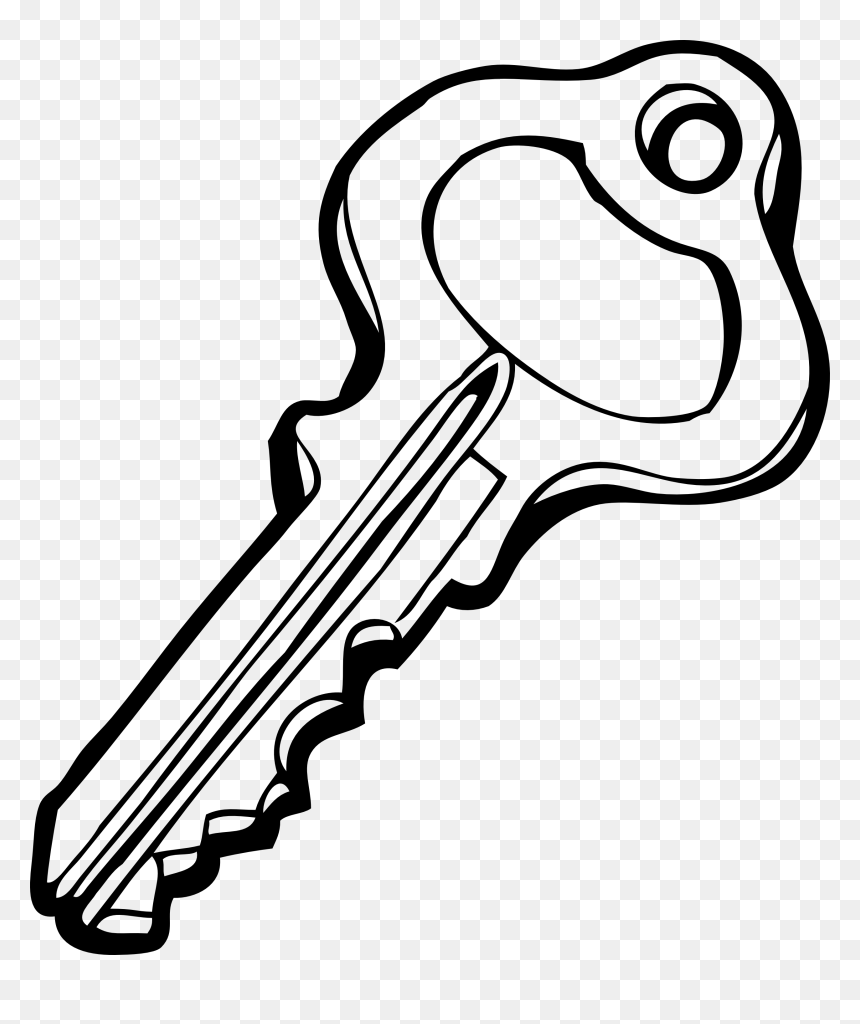 Success And Roles Clipart Of Keys, Key And Marketing - Line Art, HD Png Download - key to success png