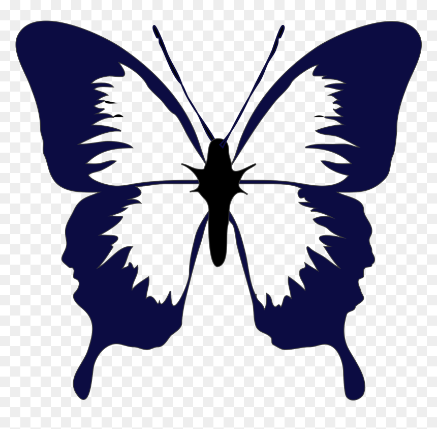 Butterfly Clip Art, HD Png Download - butterfly outline png
