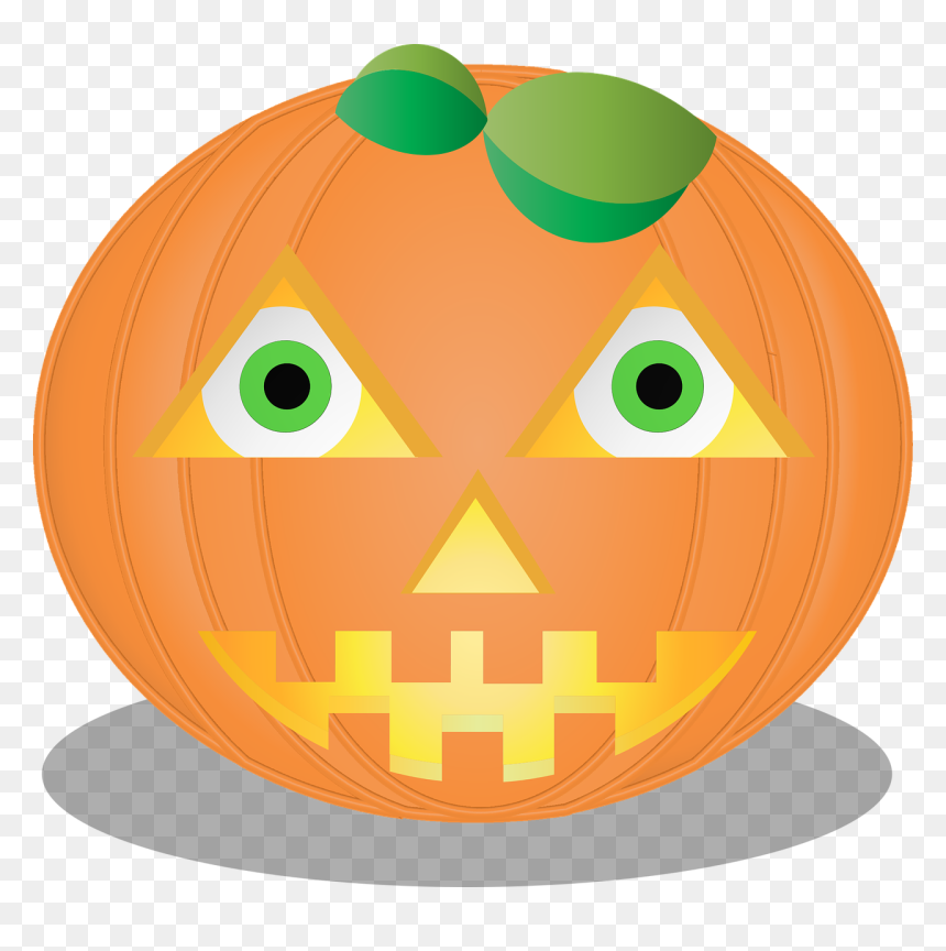 Jack-o'-lantern, HD Png Download - pumpkin head png