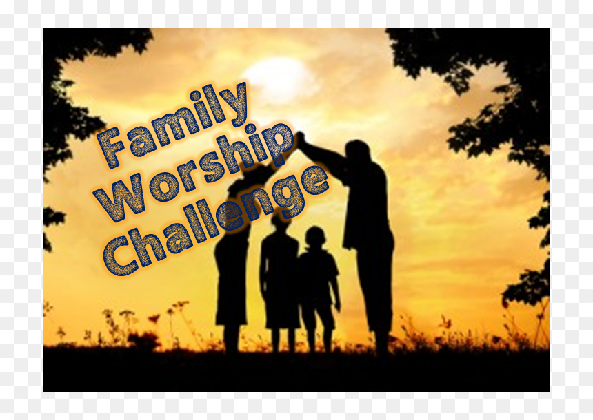 Family Challenge - Silhouette, HD Png Download - worship silhouette png