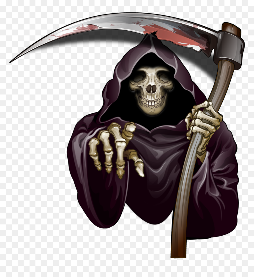 Death Png Image Collections For Download - Grim Reaper Coming For You, Transparent Png - horror face png