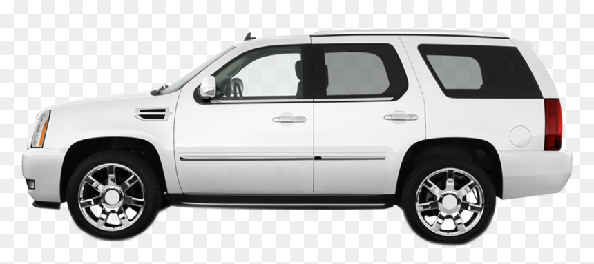 Transparent Escalade Clipart - White Cadillac Escalade Side View, HD Png Download - cadillac escalade png