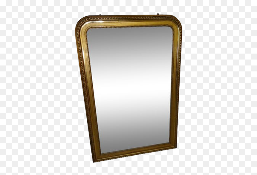 Gold Louis Philippe Mirror - Mirror, HD Png Download - gold mirror png