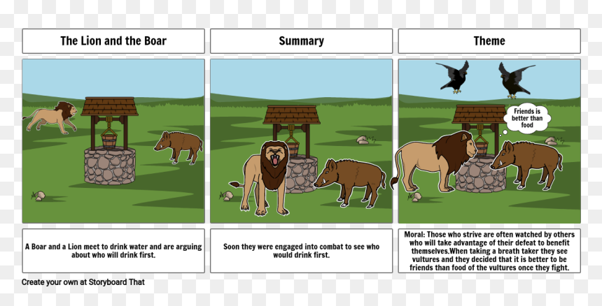Summary Of The Lion And The Boar, HD Png Download - boar png
