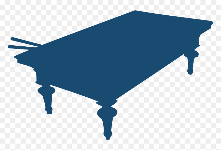 Clipart - Billiard Table Silhouette, HD Png Download - swimming silhouette png