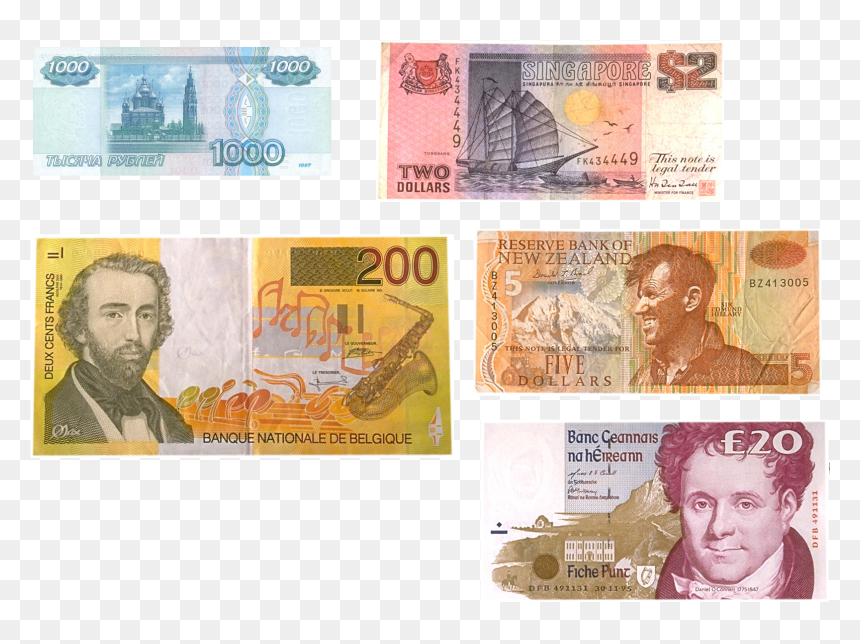 Money Png Image - Belgium 200 Francs, Transparent Png - cash.png