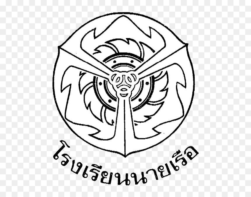 Emblem Of Royal Thai Naval Academy - Royal Thai Naval Academy, HD Png Download - thai flag png