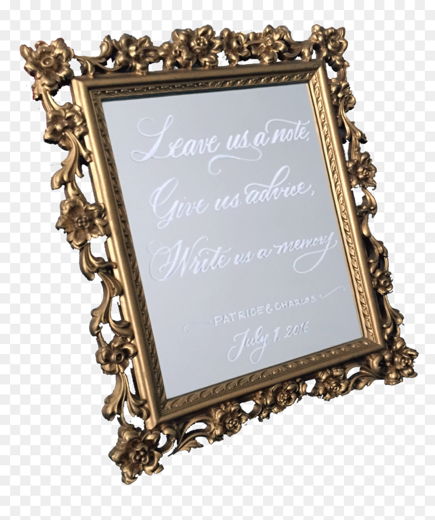 5 - Picture Frame, HD Png Download - gold mirror png