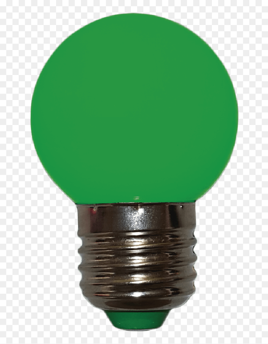 Bombillo Tipo Ping Pong Filamento Verde Micro Led - Färgad Lampa E14, HD Png Download - bombillo png