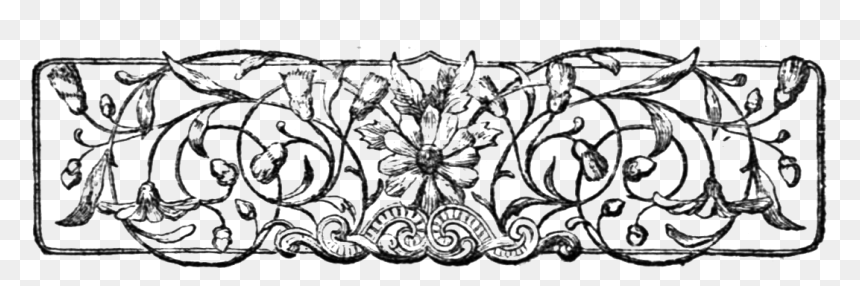 The Story Of The Robins - Line Art, HD Png Download - floral banner png
