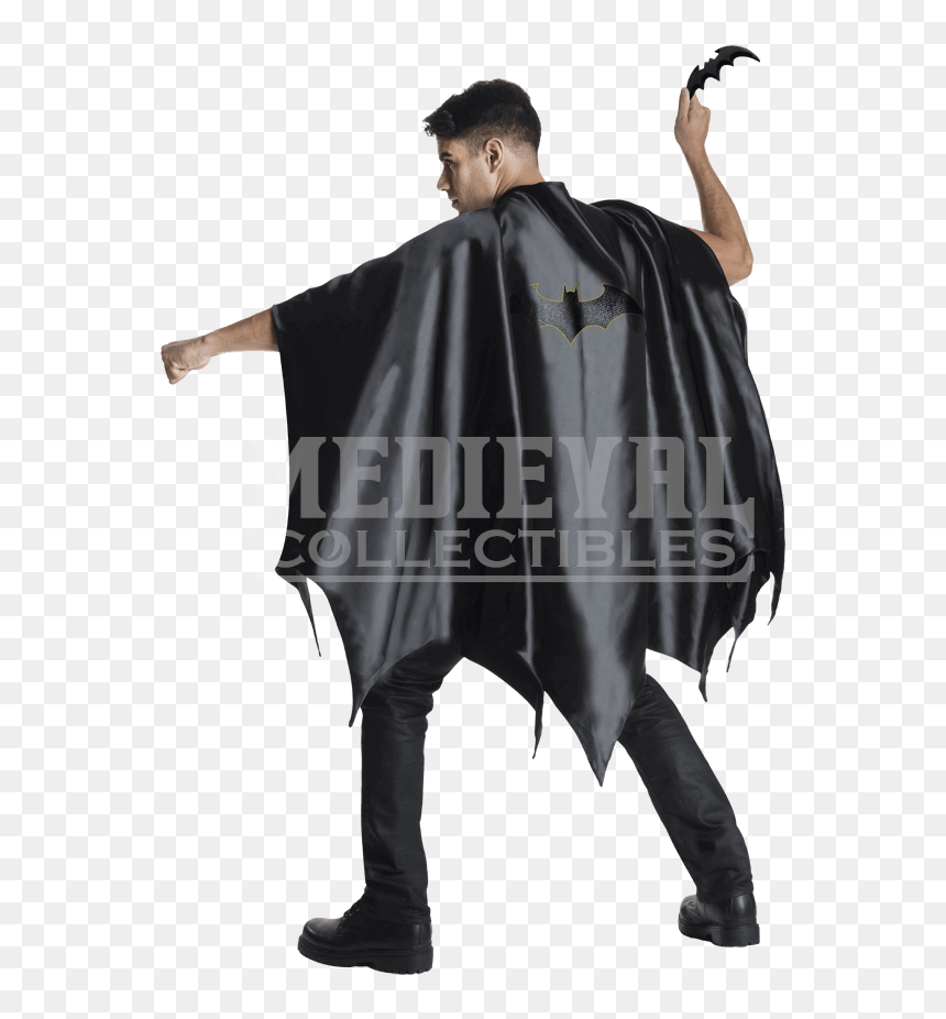 Adult Batman Deluxe Cape - Capa Batman, HD Png Download - batman cape png