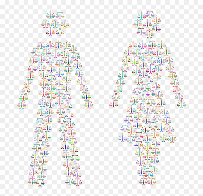 Prismatic Gender Equality Male And Female Figures 3 - Gender Equality, HD Png Download - male female symbols png