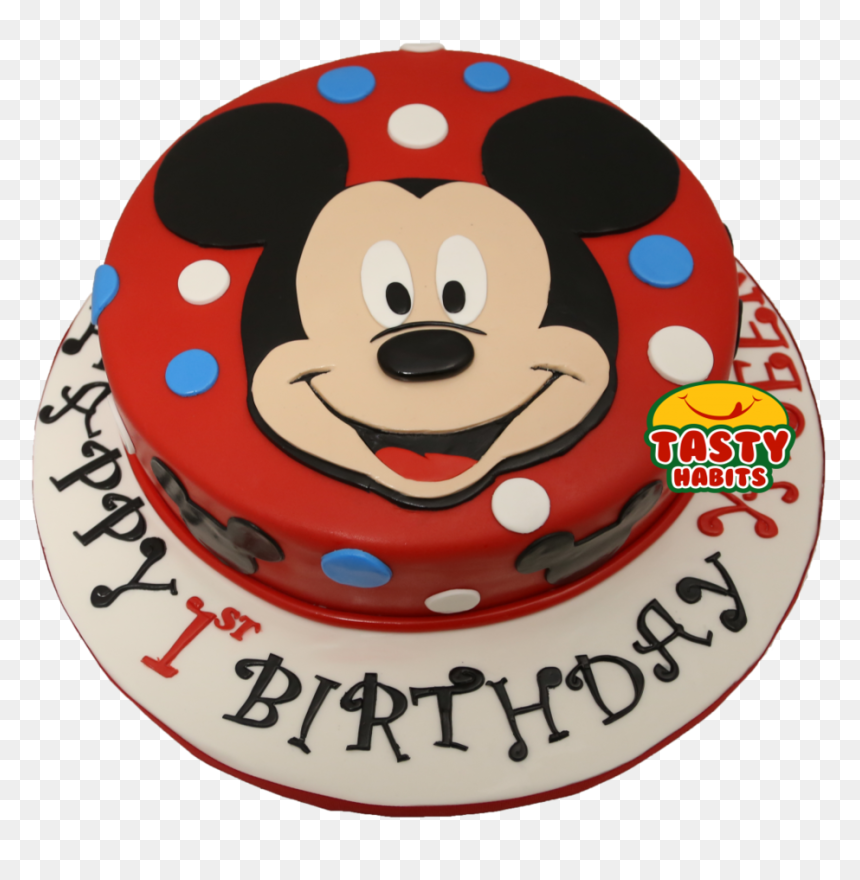 Mickey Face Cake - Tasty, HD Png Download - mickey face png