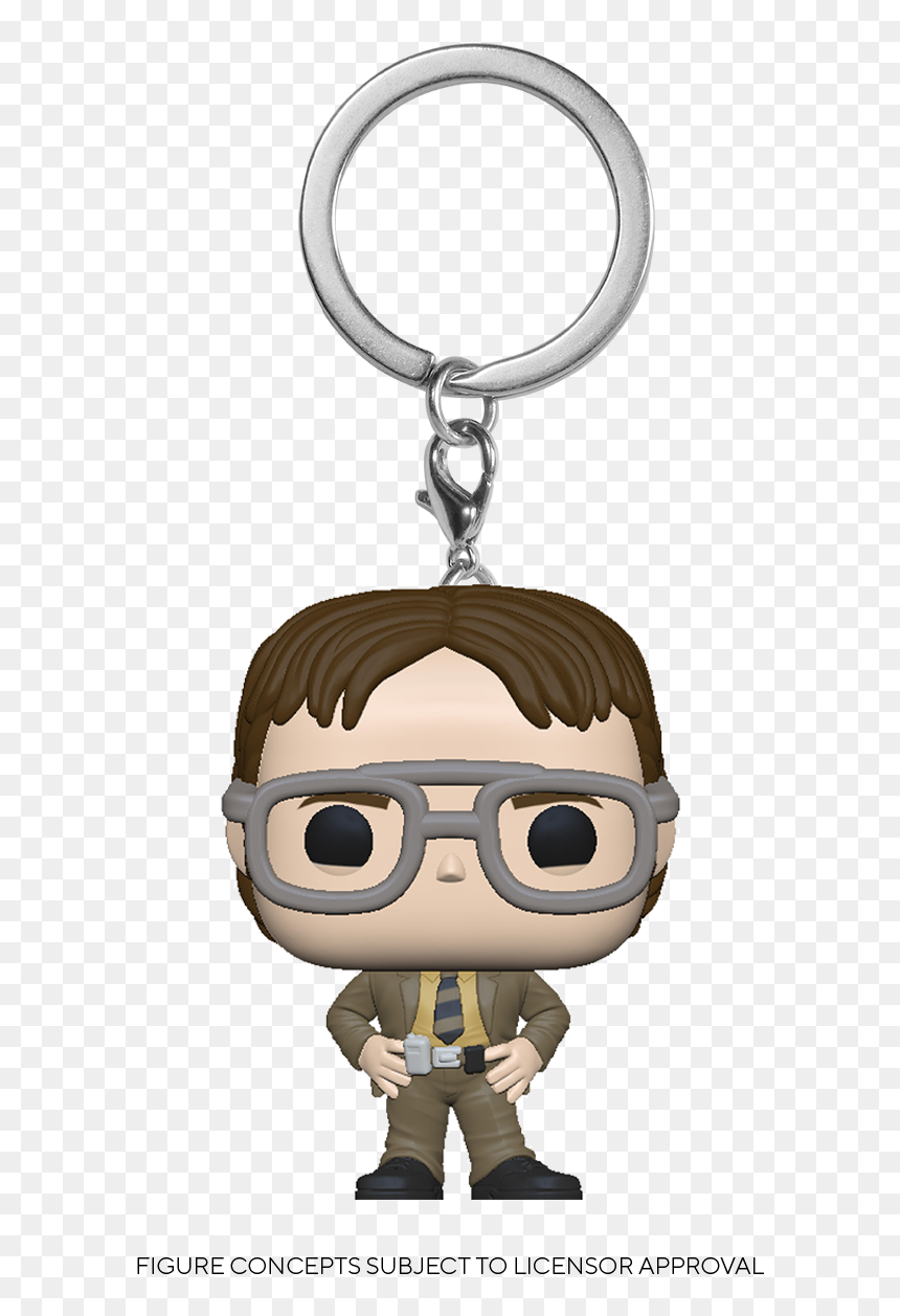 Office Dwight Pop Keychain, HD Png Download - dwight schrute png